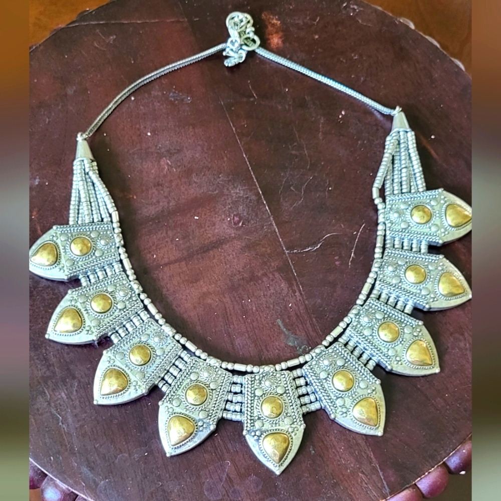 Lucky Brand Silver and Gold Fish Necklace - Picture 2 of 10